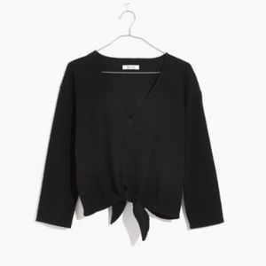 MADEWELL textured tie top